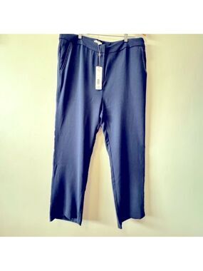 SPANNER Navy Wide Leg Pants Size 16